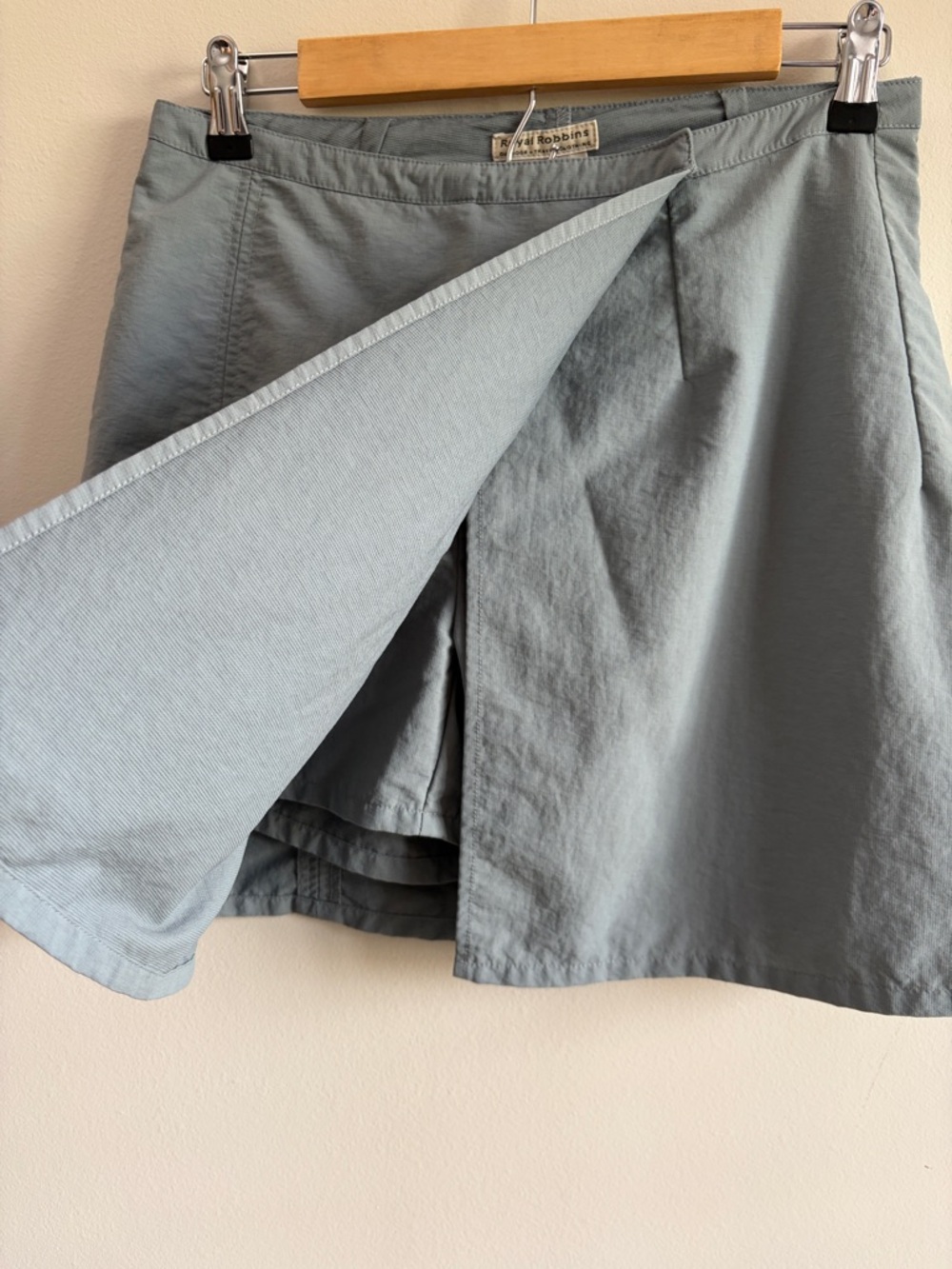 Royal Robbins Hiking Outdoor Dusty Blue Gray A-Line Skort Size 4 100% Nylon - Picture 4 of 14